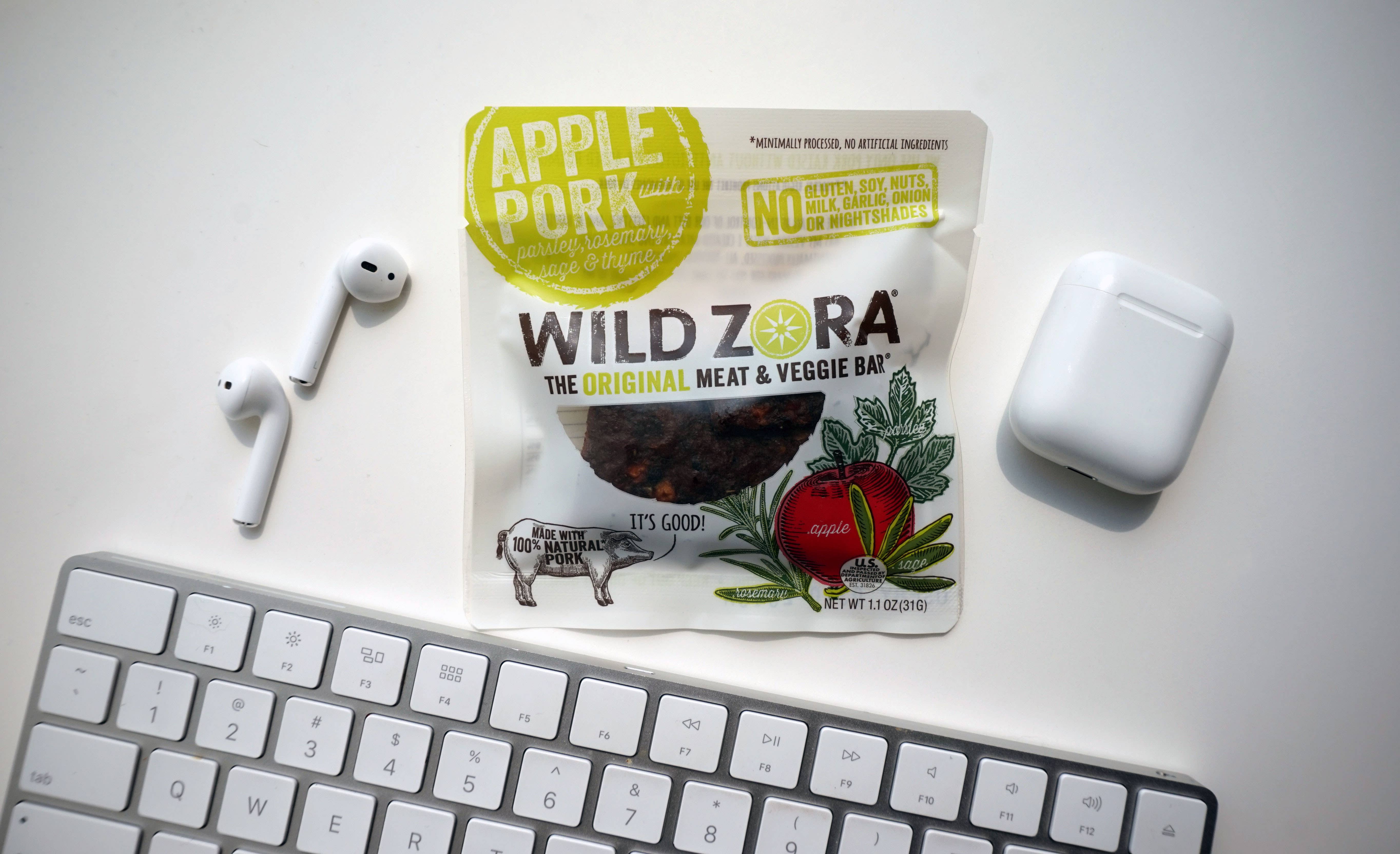 Wild Zora - Wholesale Shelf Stable Prepared Meal - Apple Pork Bar 10 Pack4
