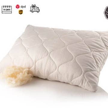 Soft filled with wool Pillow for wholesale by Ekotex 1 ltd.