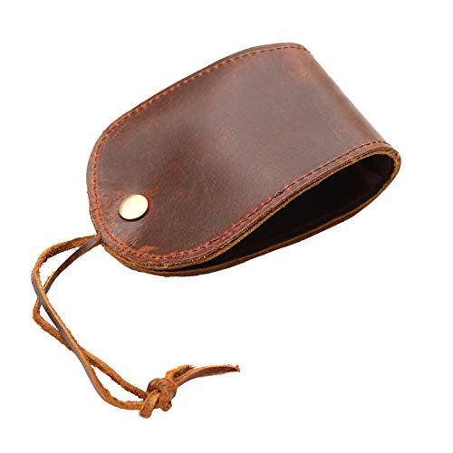 Tuzech Leather - Wholesale Coin Purse - Unisex - Thick Leather Slapjack Vintage Coin Purse/Slap Polish Sap Wallet Handemade Mini Leather Coin Purse Outdoor Men EDC Self-Defense Multi-Tool Bourbon Brown (Small)