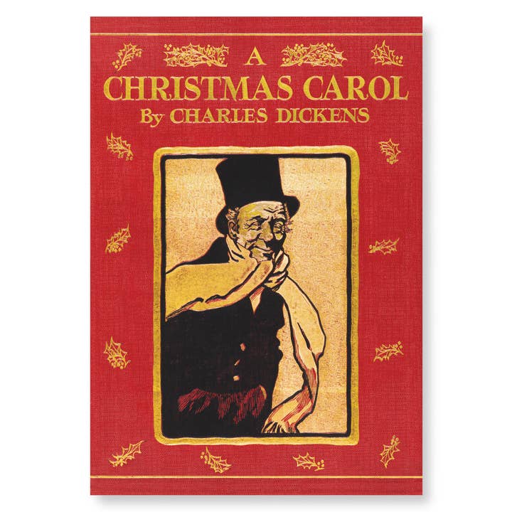 COPERTINA ANTERIORE DI A CHRISTMAS CAROL (1911): stampa artistica vittoriana per la vendita all'ingrosso da parte di Ezen Trade