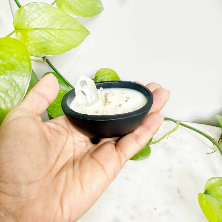 Lunastry - Wholesale Jar/Filled Candle - Manifesting Cauldron Candle 3