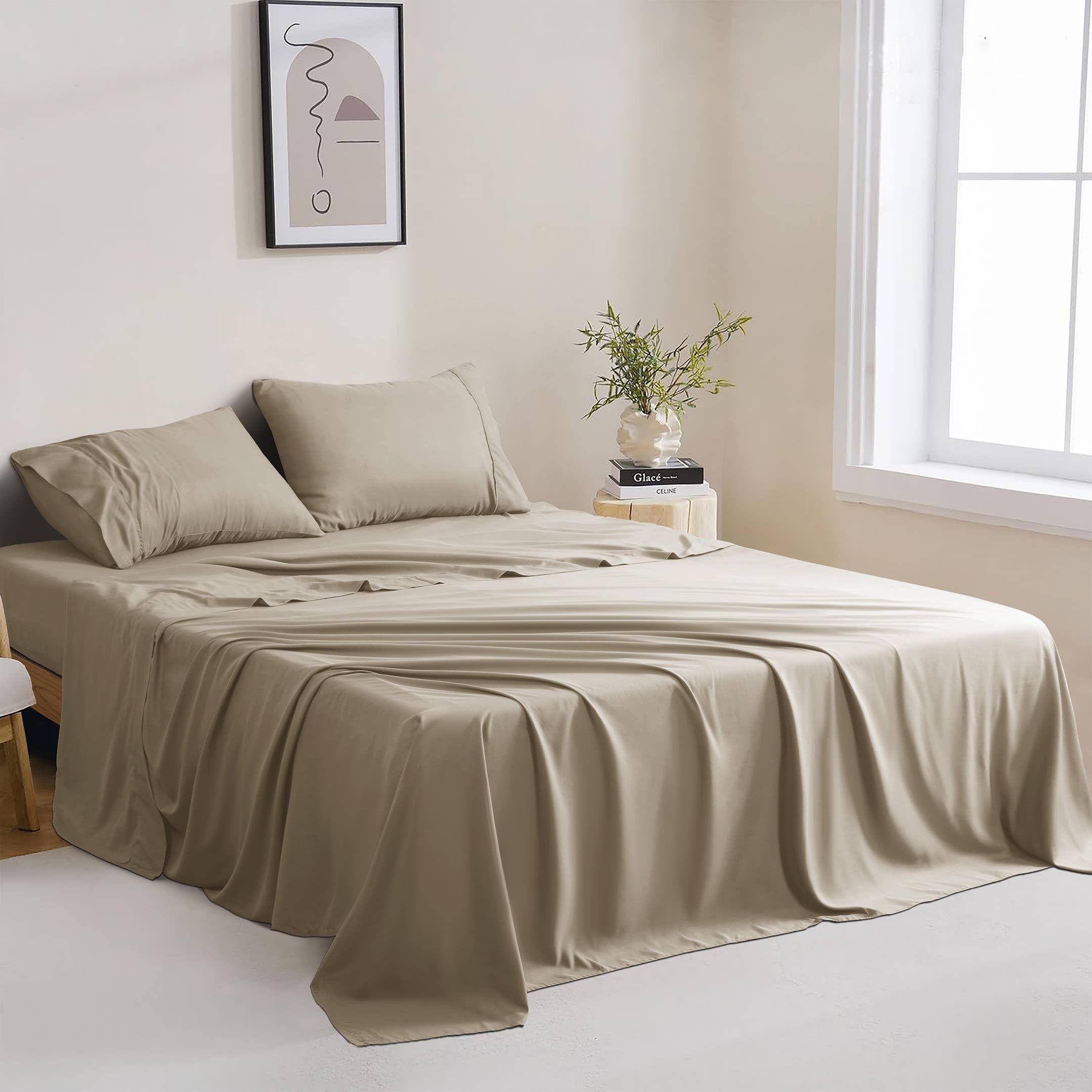 Qatan – wholesale Sheet set – 4 Piece Microfiber Sheet Set - 16" Deep Pocket Fitted Sheet0