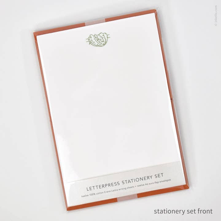 Ensemble de papeterie Snake-tionery (#472) pour la vente par Inkello Letterpress