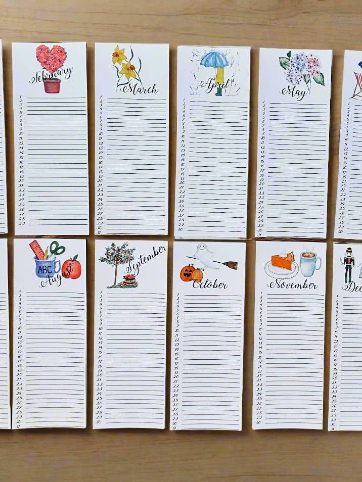 Eeuwigdurende kalender voor wholesale door WaterfordCourtStudio