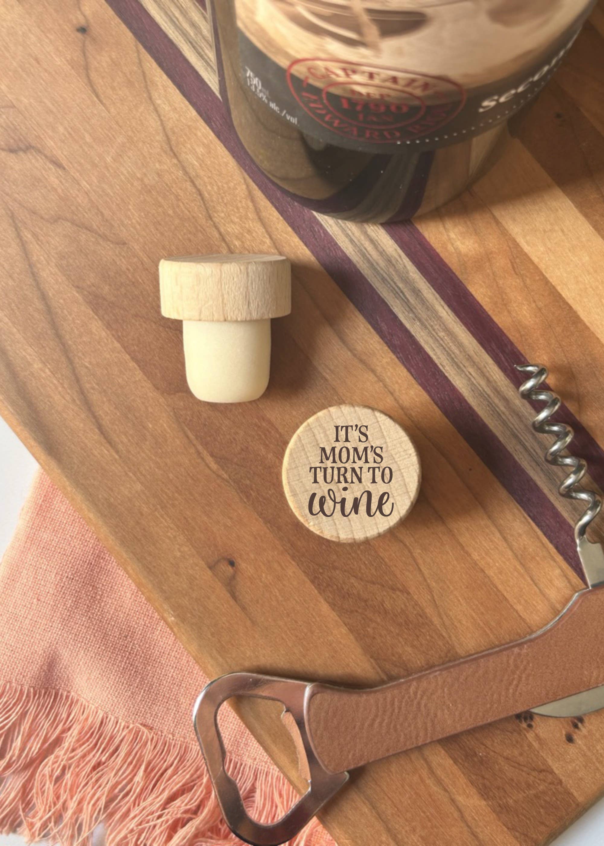 The Lillie Pad - Wholesale Wine Stopper - Engraved Funny Wine Bottle Stoppers - Pack of 4 Toppers1