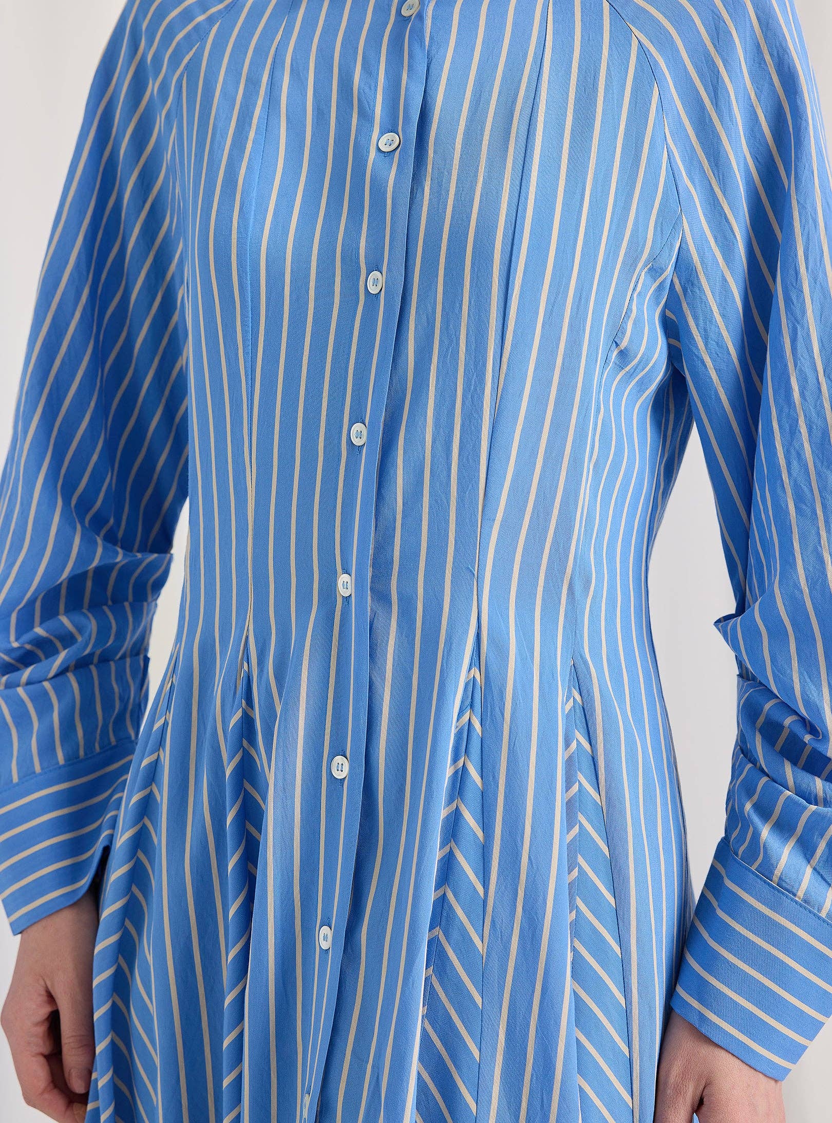 Store WF – wholesale Dress – Women's – Blue Stripe Maxi Dress7