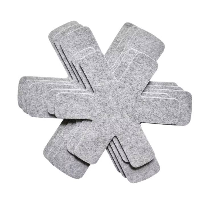 Fox Run Pots and Pans Protectors For Stacking, Set of 5 Grey for wholesale by Fox Run Brands