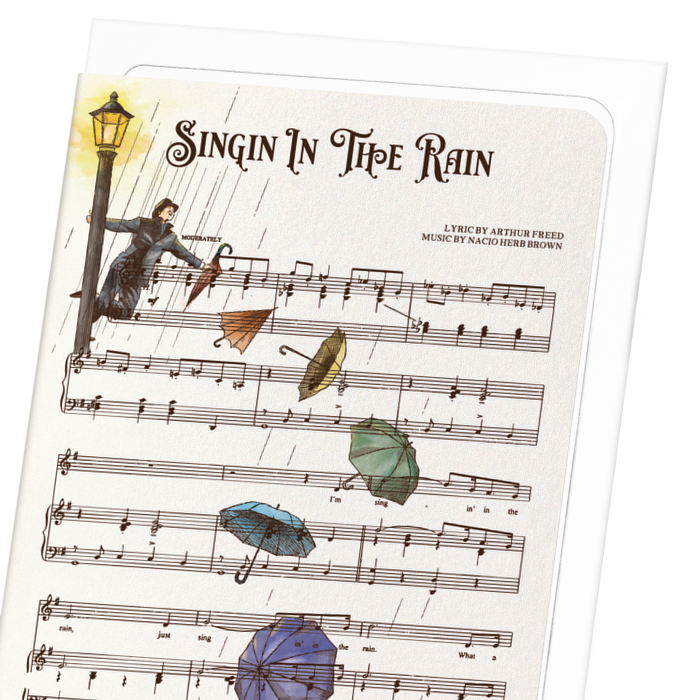 Ezen Trade – wholesale Everyday greeting card – SINGIN’ IN THE RAIN: Victorian Greeting Card2
