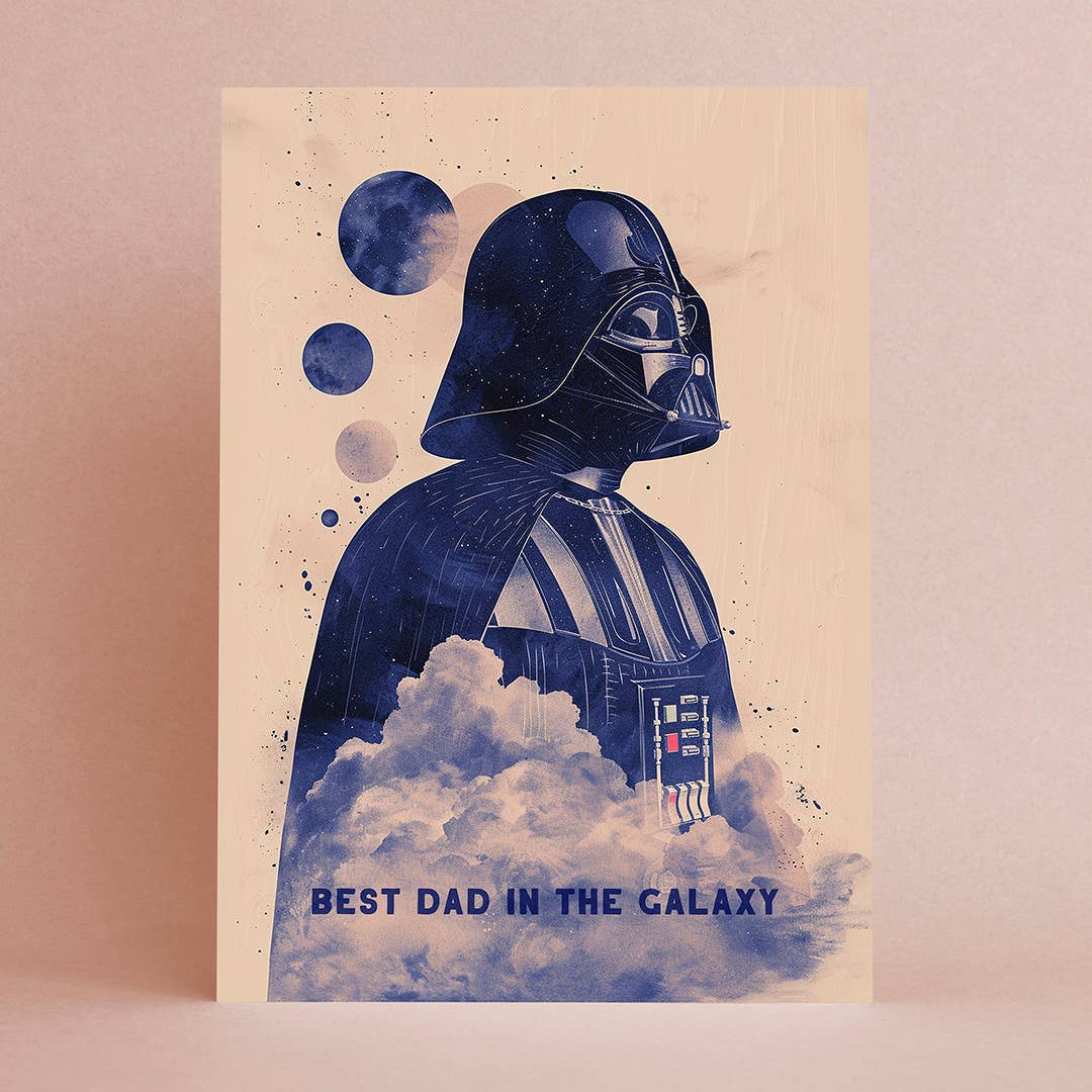 Botanopia - gifts , decor and cards for plant lovers – wholesale Farsdagskort – Bästa pappa i galaxen | Fars dag-kort1