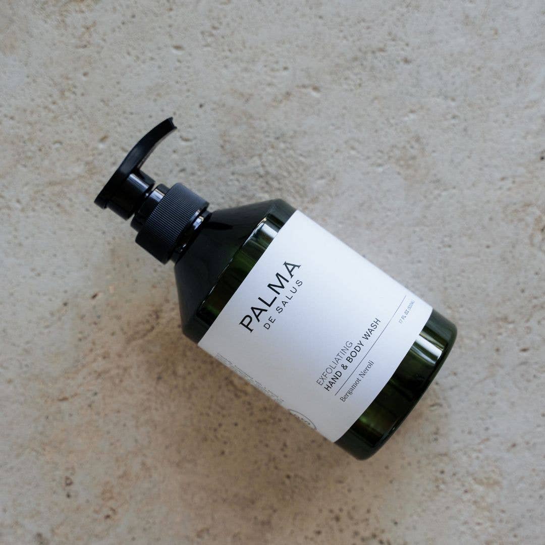 Palma de Salus | Elevate your daily hand care - Wholesale Body Wash/Shower Gel - Bergamot Neroli Luxury Hand & Body Wash - Exfoliating, Vegan5