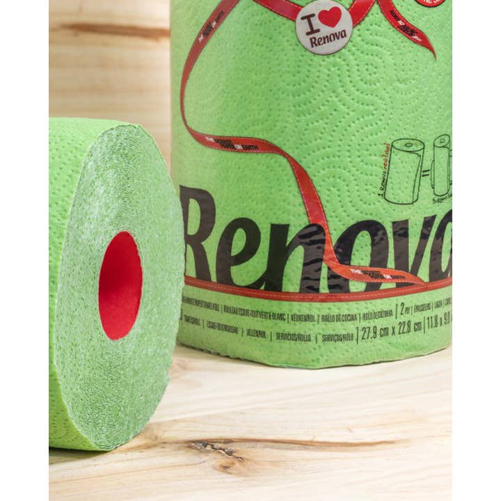 Renova - Wholesale Paper Towels - Paper Towel Renova Red Label 1Roll Green5