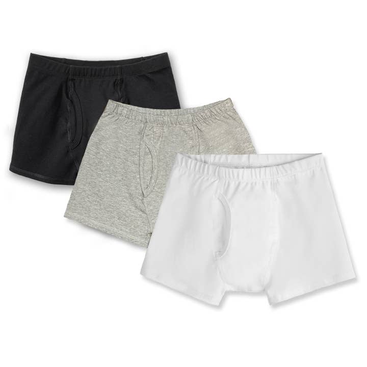 Mightly – Roupa interior - Crianças por atacado – Kit com 3 Cuecas Boxer de Algodão Orgânico para Meninos2
