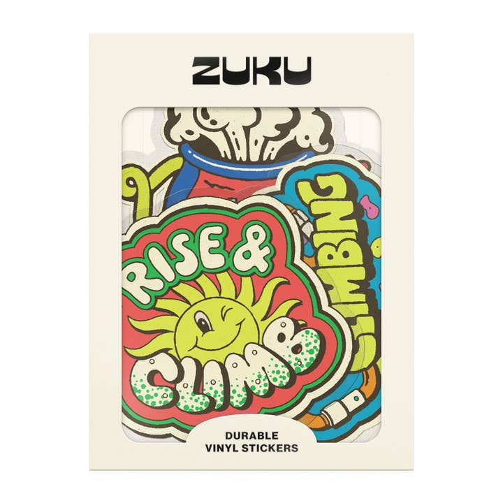 Climbing Life Sticker Pack for wholesale by Zuku
