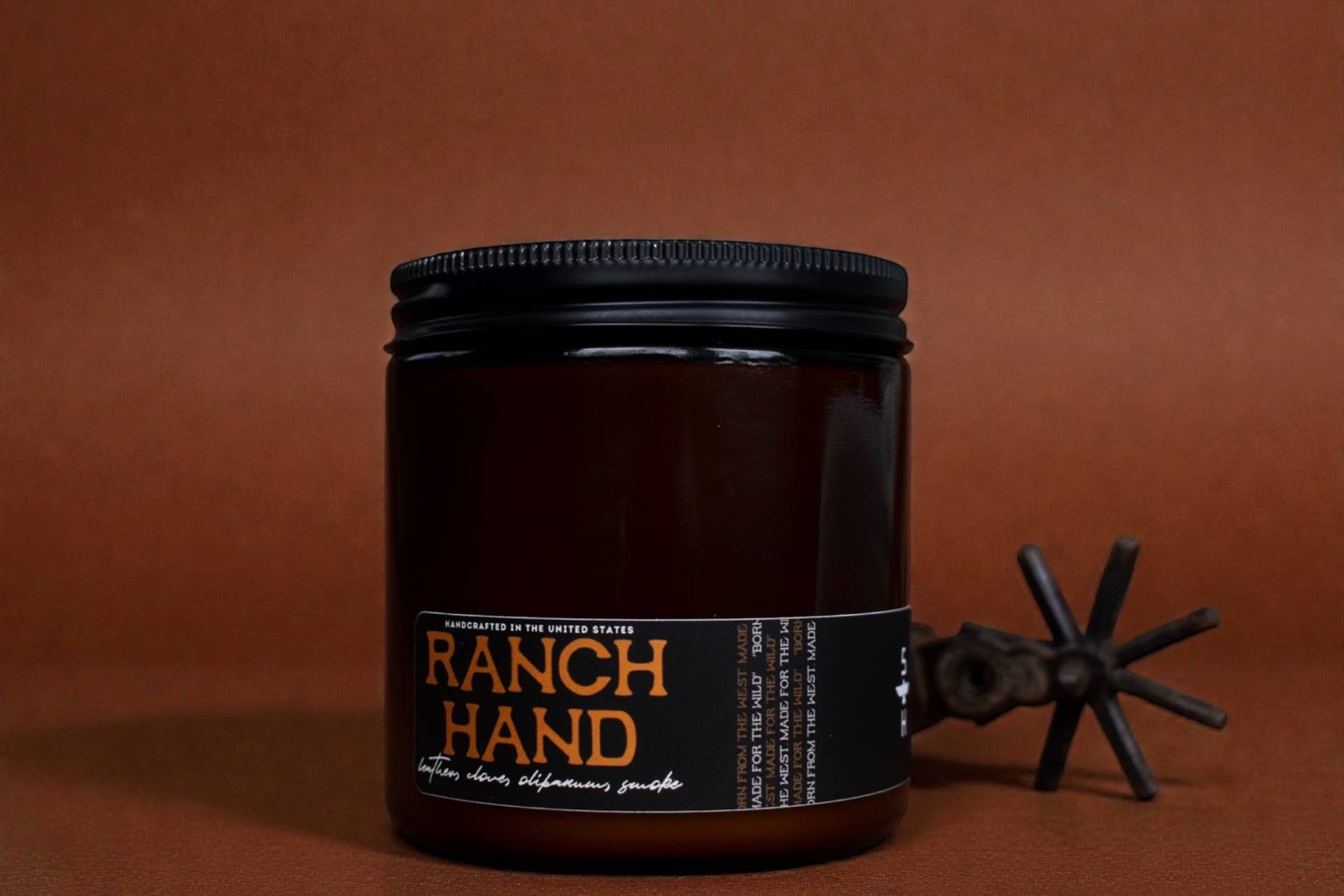 Seventh House Candle - Vente Bougie en bocal - RANCH HAND - Bougie en cuir et clou de girofle