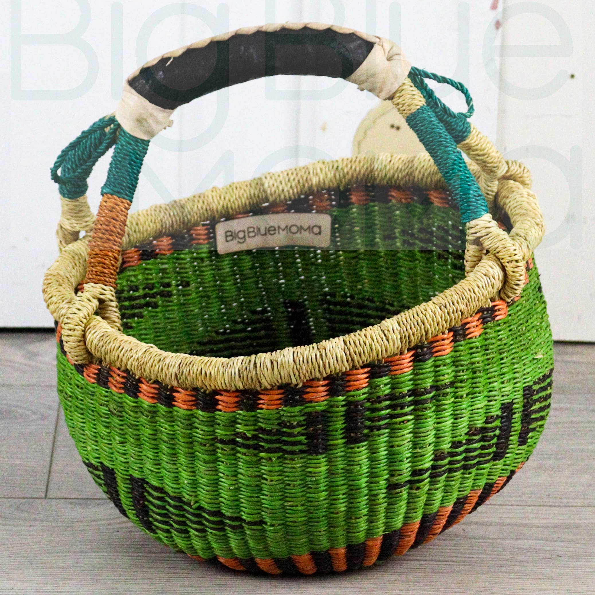 Big Blue Moma - Wholesale Basket - Round Small - Traditional Palette9