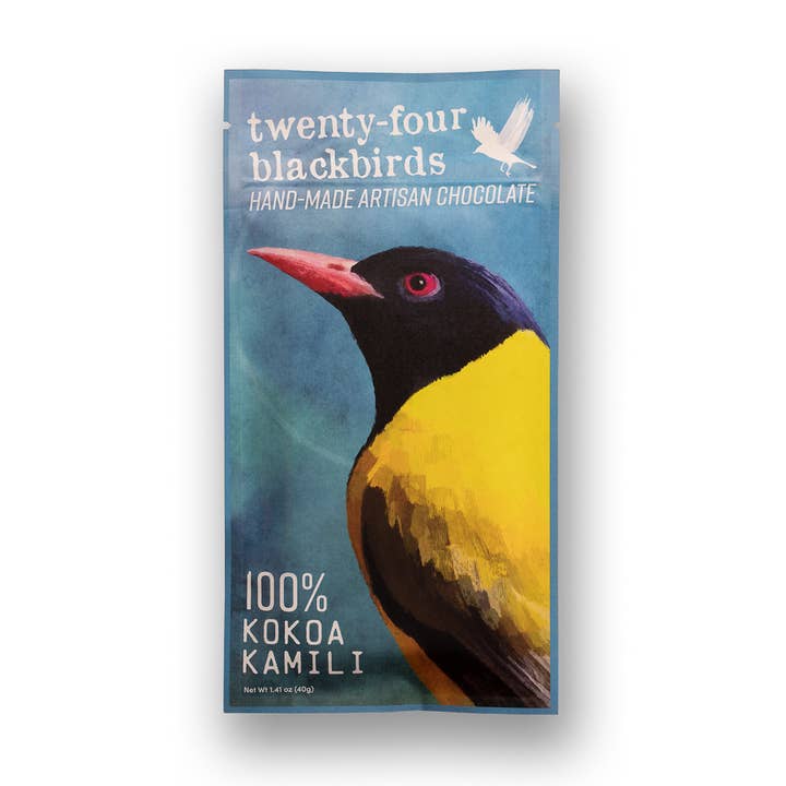 100% Tanzania Kokoa Kamili bar 1.4 oz for wholesale by Twenty-Four Blackbirds