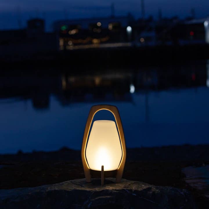 Allsop Home & Garden - Wholesale Lantern - Portable Wood & Glass LED Drifter Lantern - 12.25" Bronze9