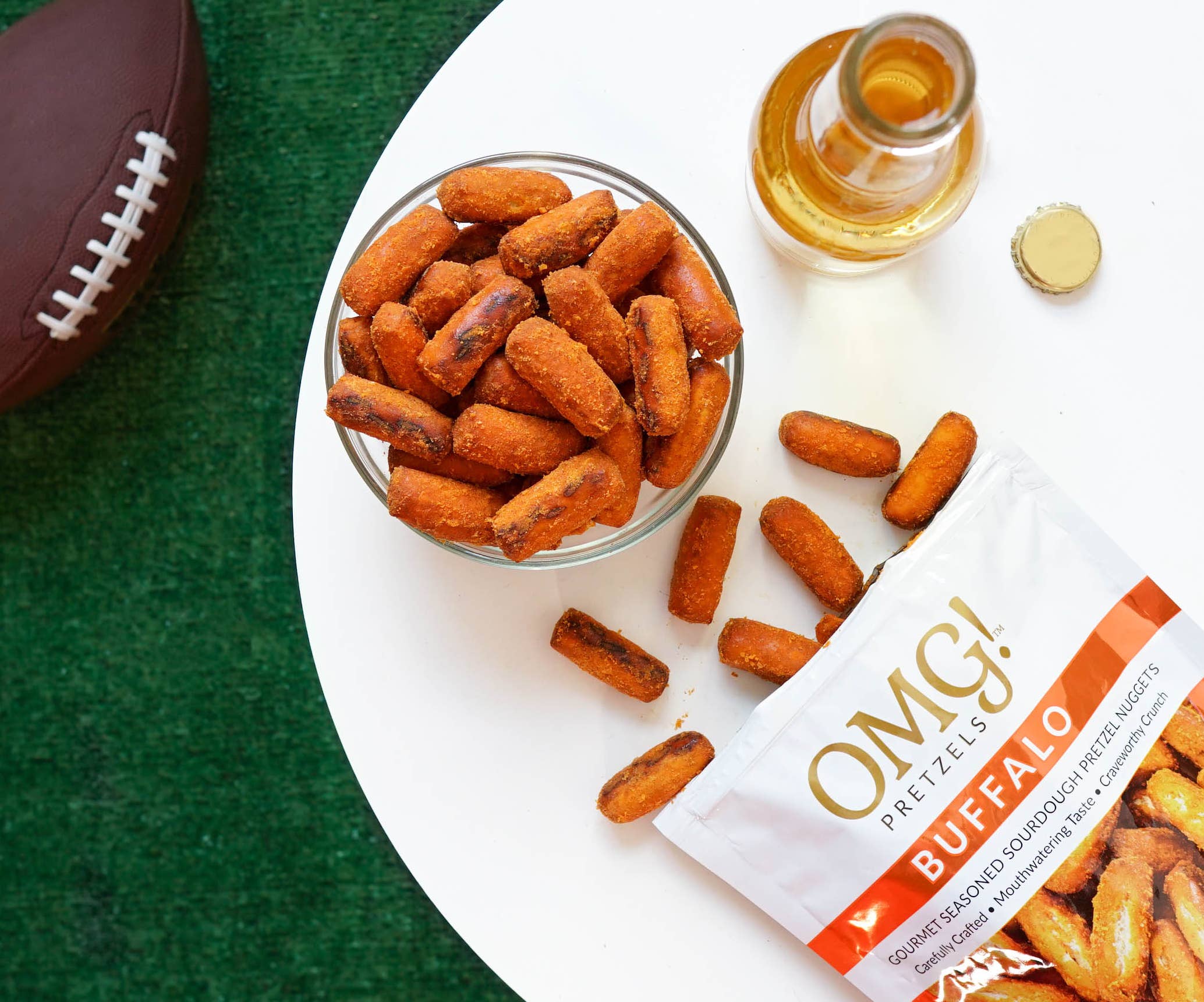 OMG! Pretzels - Wholesale Pretzels - Buffalo Seasoned Sourdough Pretzel Nuggets4