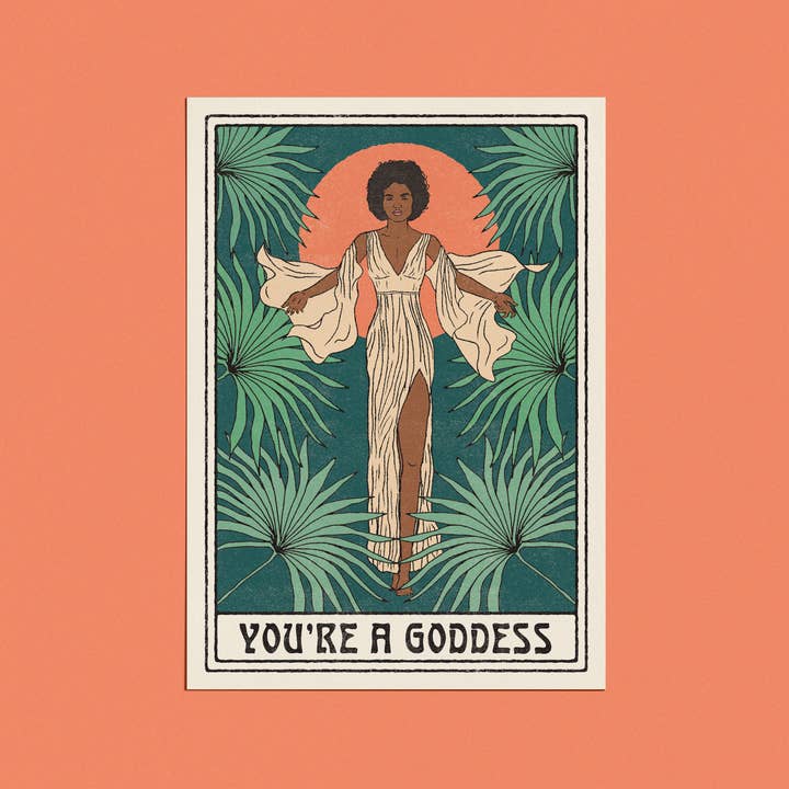 cai & jo – wholesale Everyday greeting card – You're a Goddess Card1