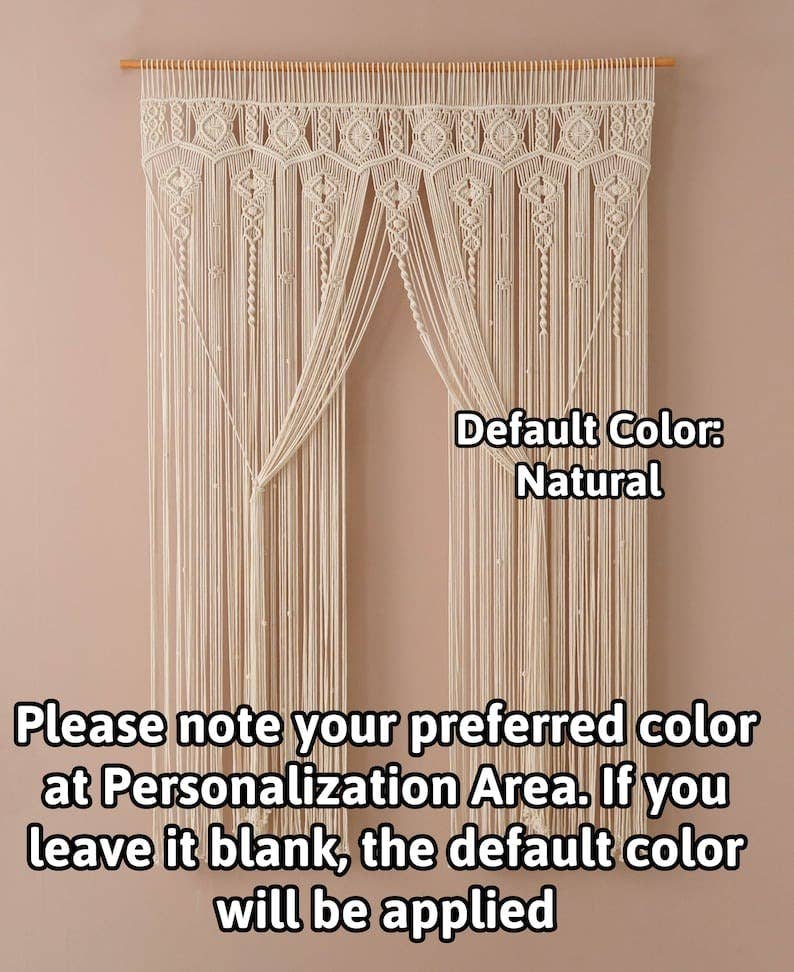 HeartCrafted - Wholesale Curtain - Large Macrame Curtain C262