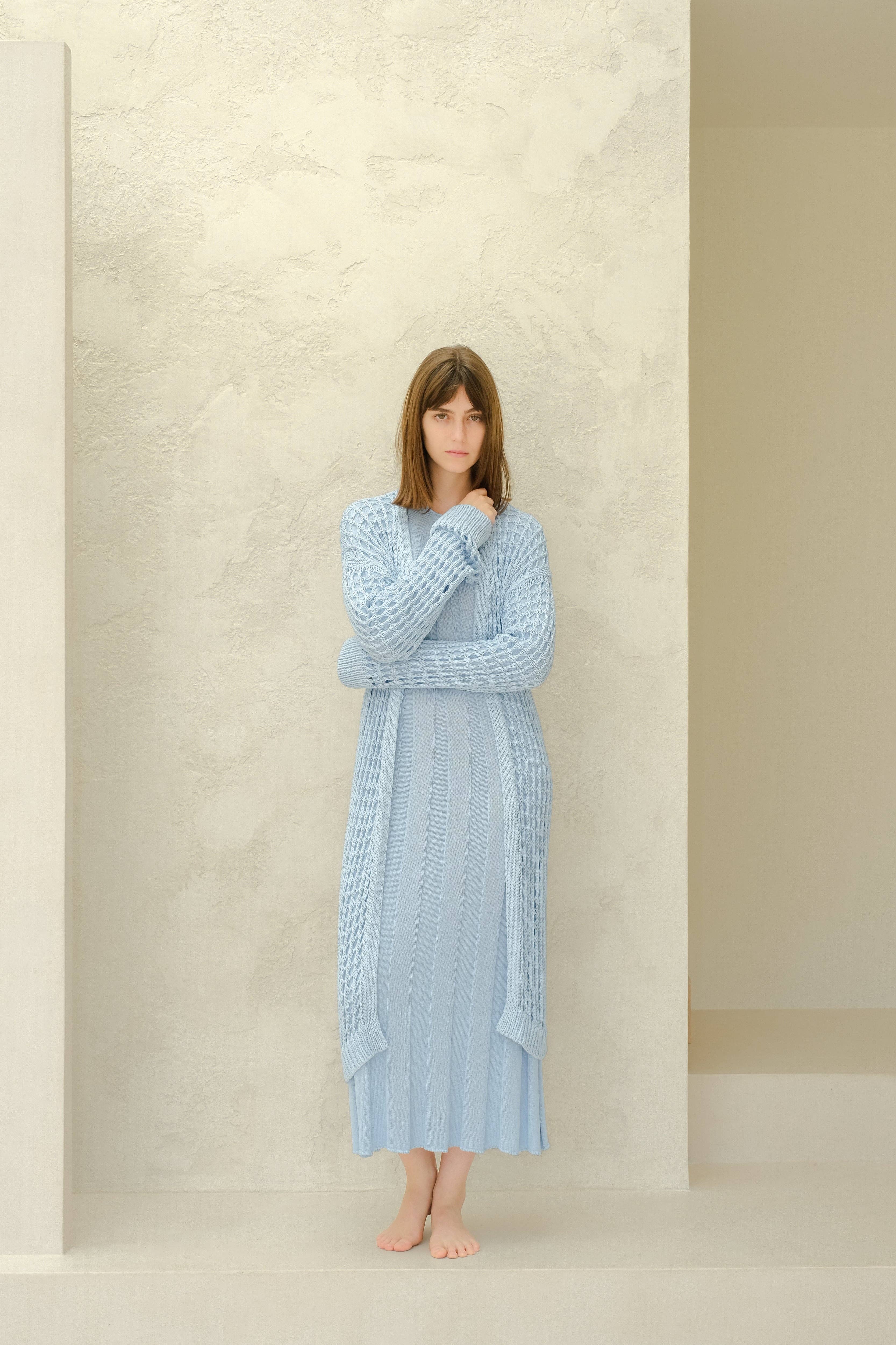 Lèmme – Engroshandel Cardigan - Dame – Fin bomulds hæklet maxi-cardigan29