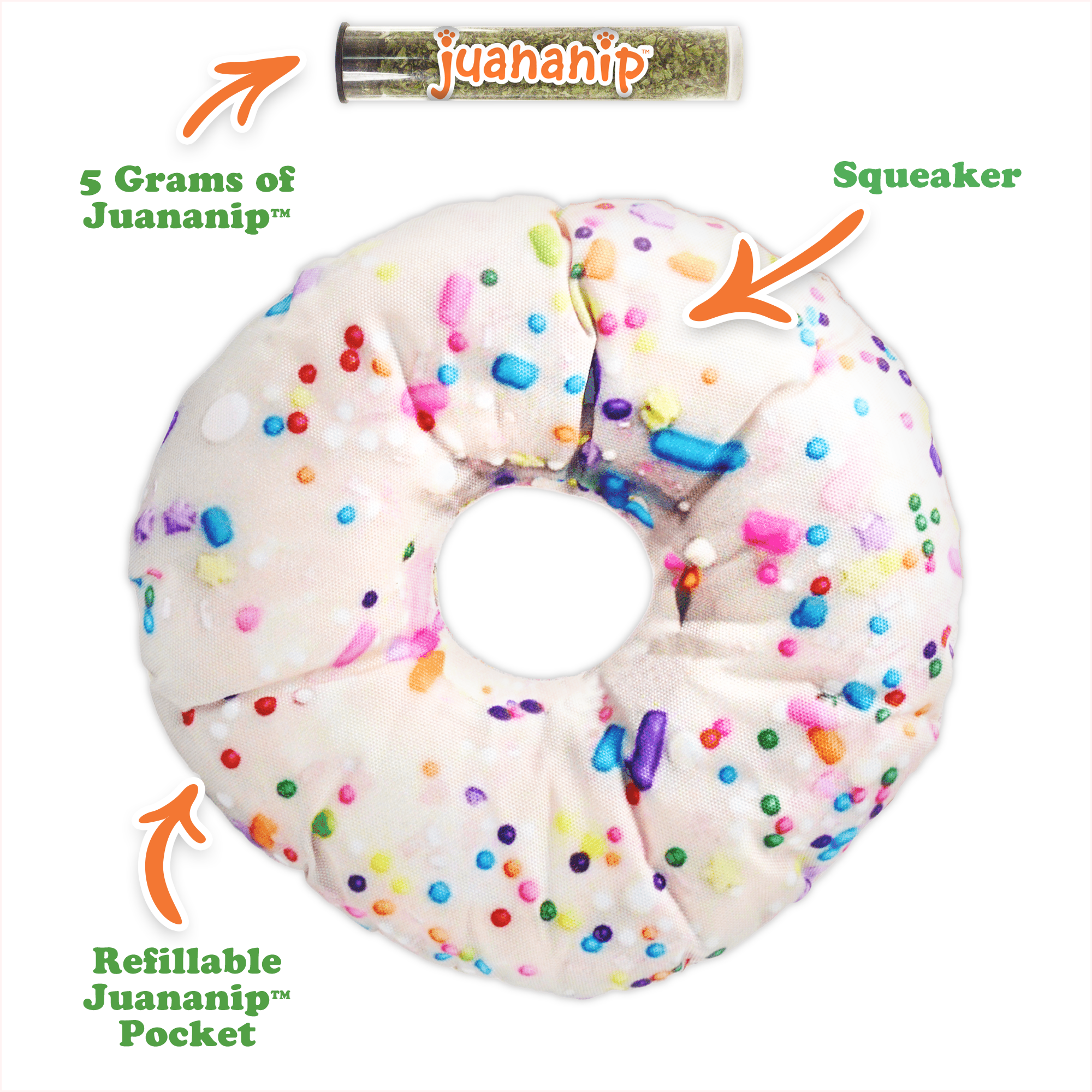 Doggijuana - Wholesale Pet Toy - Dog - Get the Munchies Donut Refillable Dog Toy1