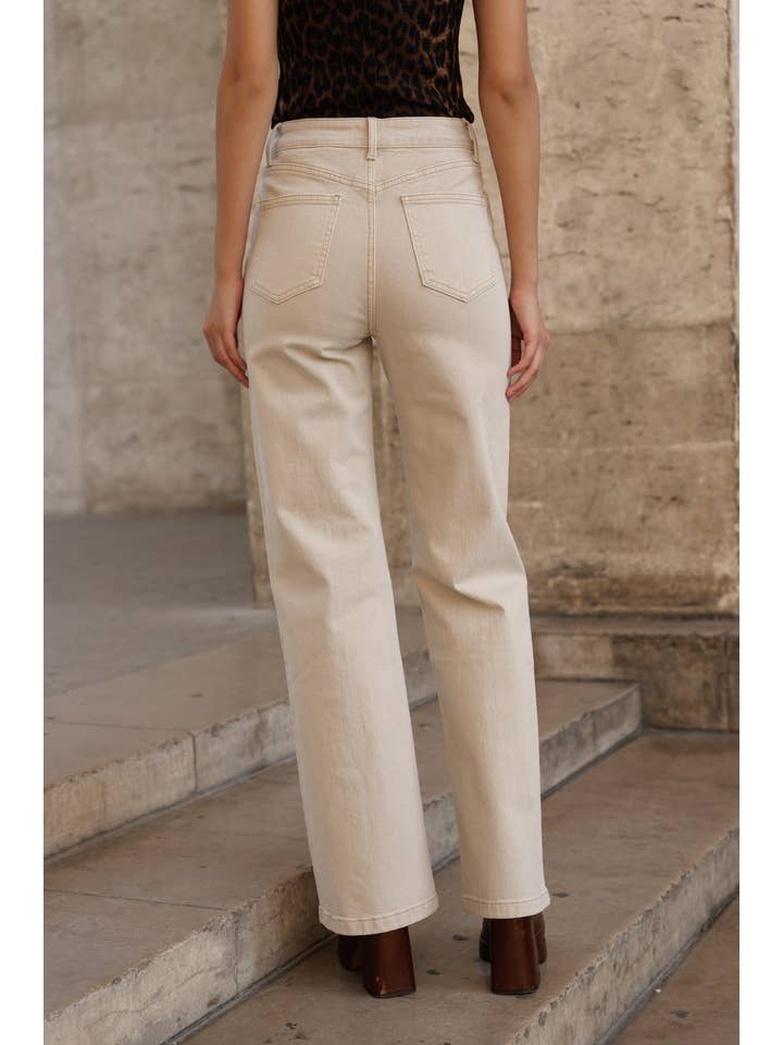 Oraije Paris - Vendita all'ingrosso Jeans - Donna - Jeans Barbara a gamba larga10