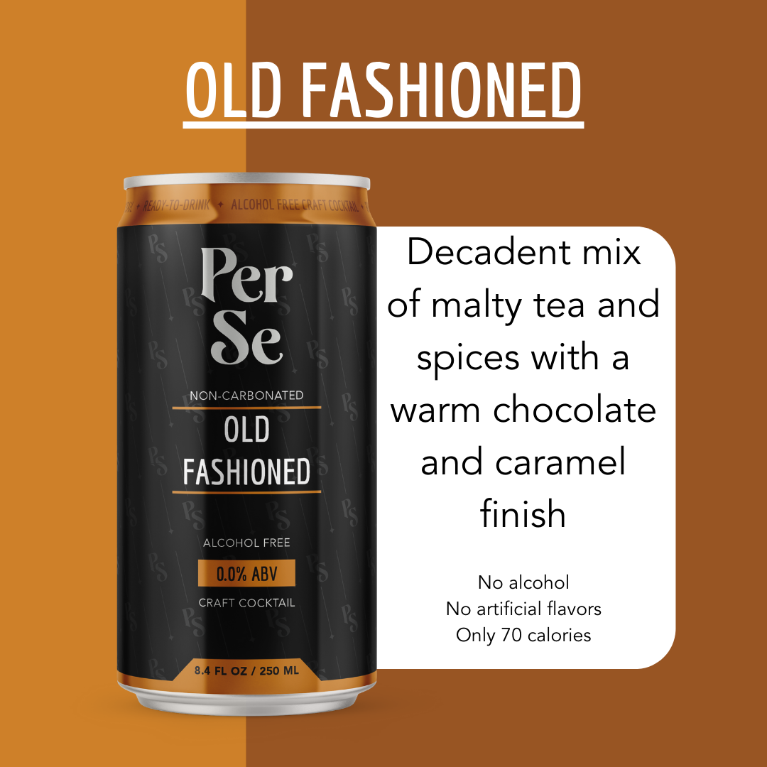 Per Se - Wholesale Non-Alcoholic Aperitif/Mocktail - Old Fashioned, Alcohol Free Craft Cocktail 4pk2