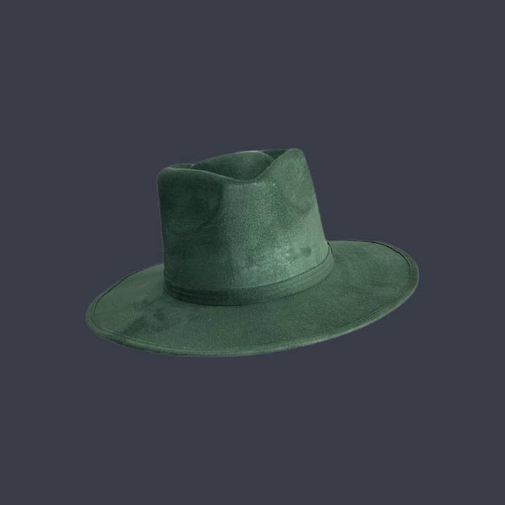 Nati Natash - Wholesale Fedora - Unisex - Arrowhead Flat Brim Vegan Suede