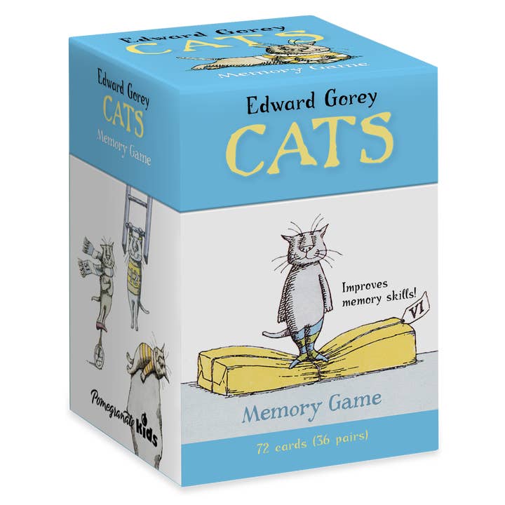 Pomegranate - Wholesale Card Game - Edward Gorey: Cats Memory Game