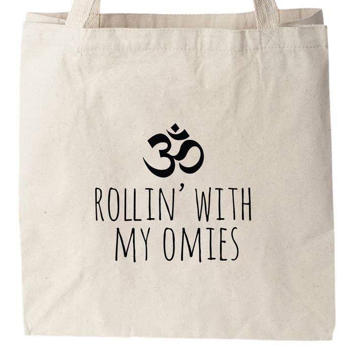 Rollin' With My Omies - Søde lærred muleposer - Yoga, Yogi for engroshandel hos Moonlight Makers