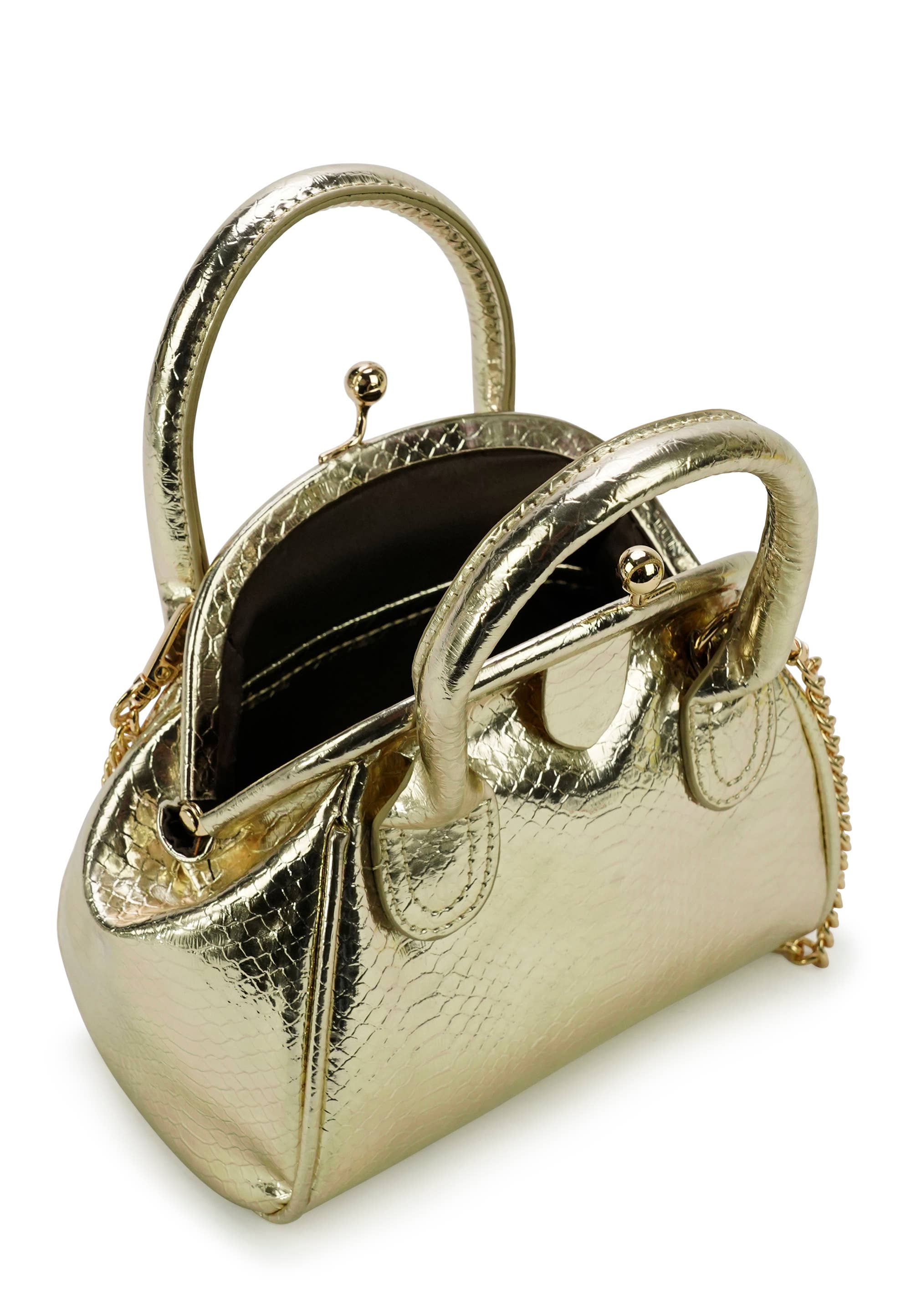 HJS - Wholesale Shoulder Bag - Women's - 'MARIPOSA' Crossbody Bag - Small Size with Snake Print22