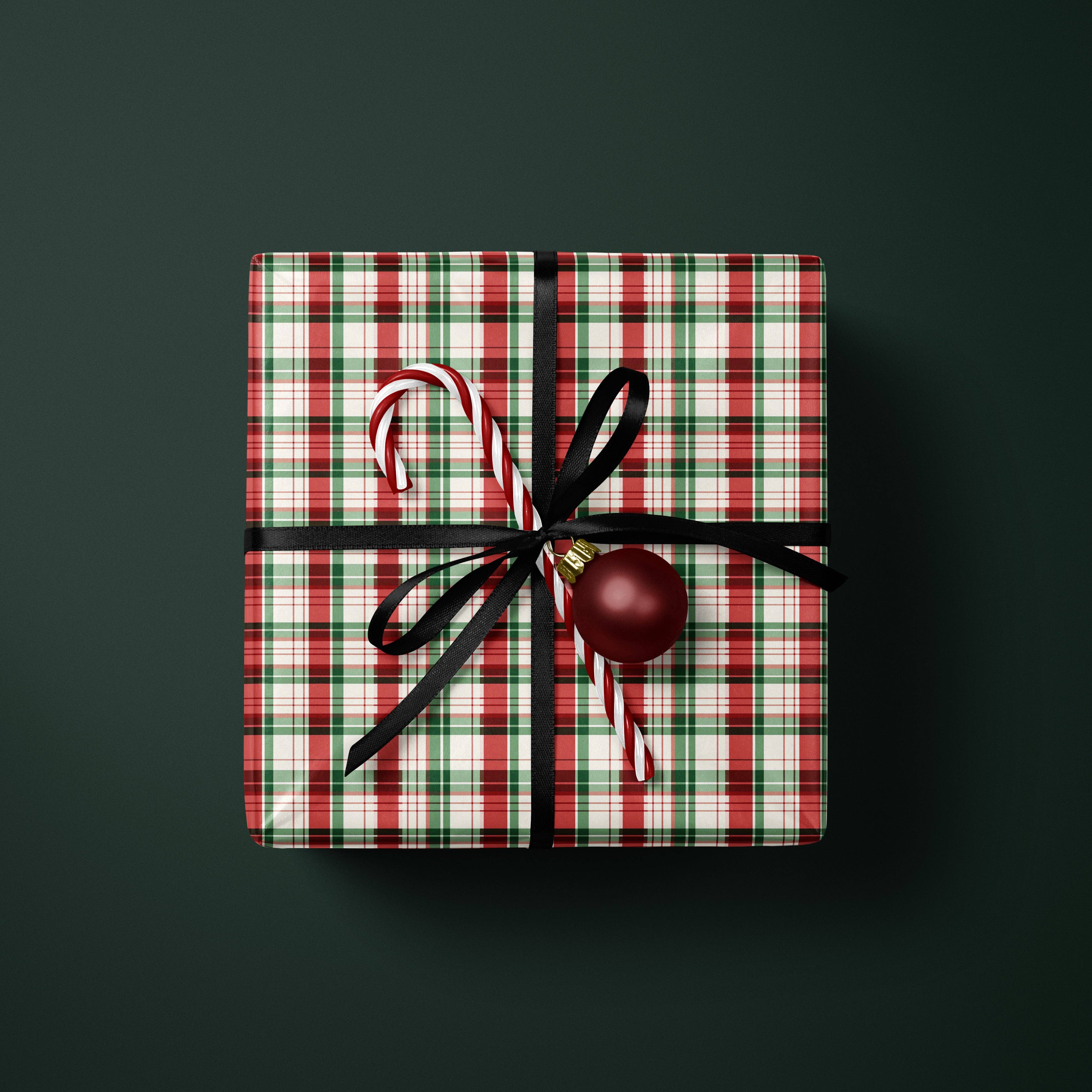 MagicMerchEmporium - Wholesale Wrapping Paper Roll - Rustic Tartan Wrapping Paper4