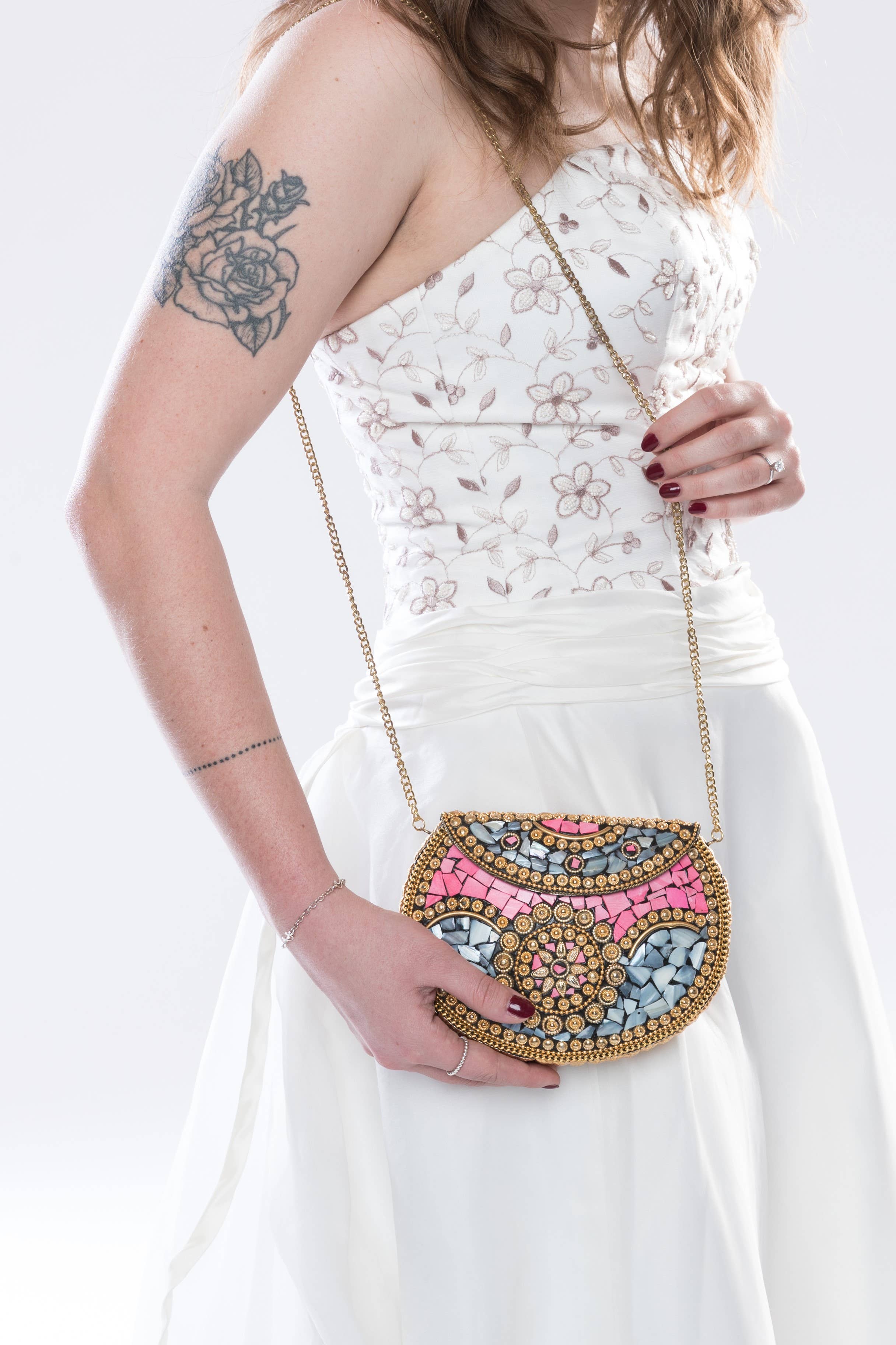 Naeela Designs - Venta al por mayor Bandolera - Mujer - Monedero Lila1