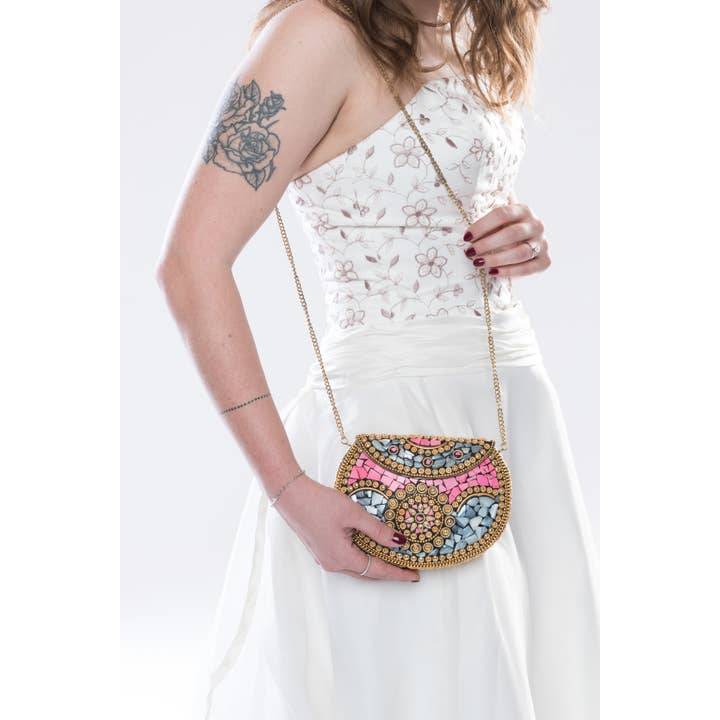 Naeela Designs - Venta al por mayor Bandolera - Mujer - Monedero Lila1