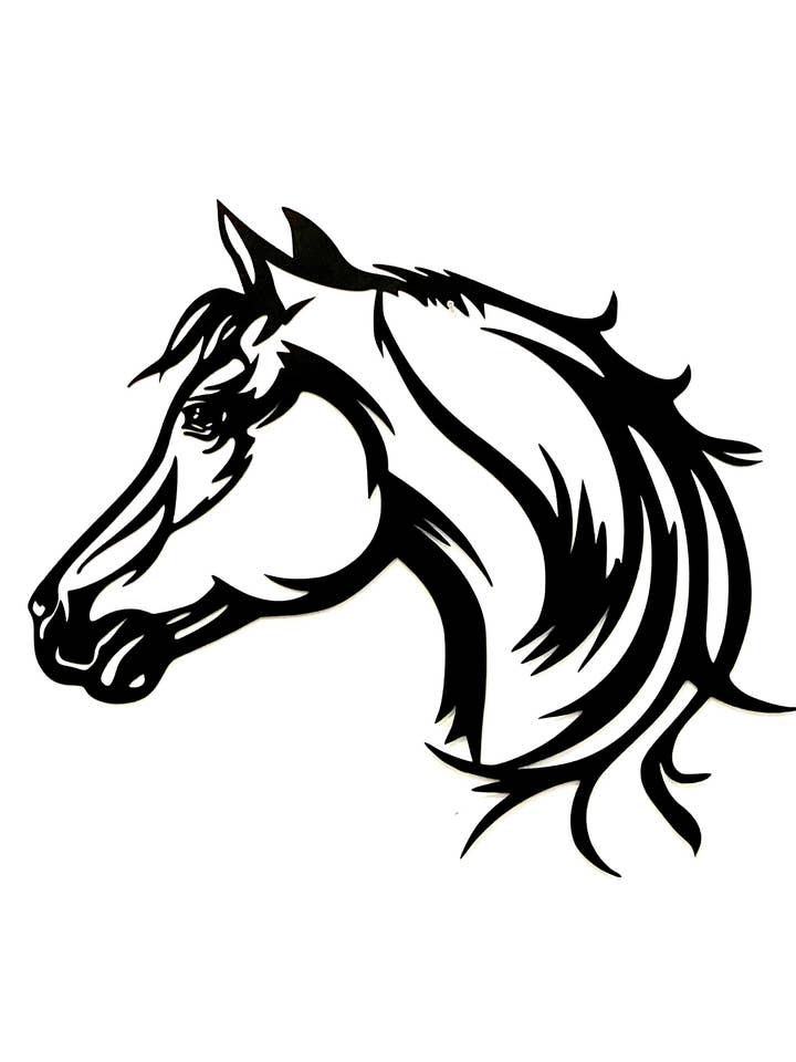 Horse Head Side Profile for wholesale by MDMetalworx