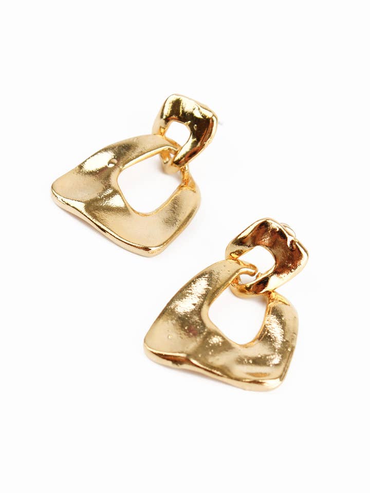 CHUNKY DOUBLE GOLD HOOPS for wholesale by My Doris