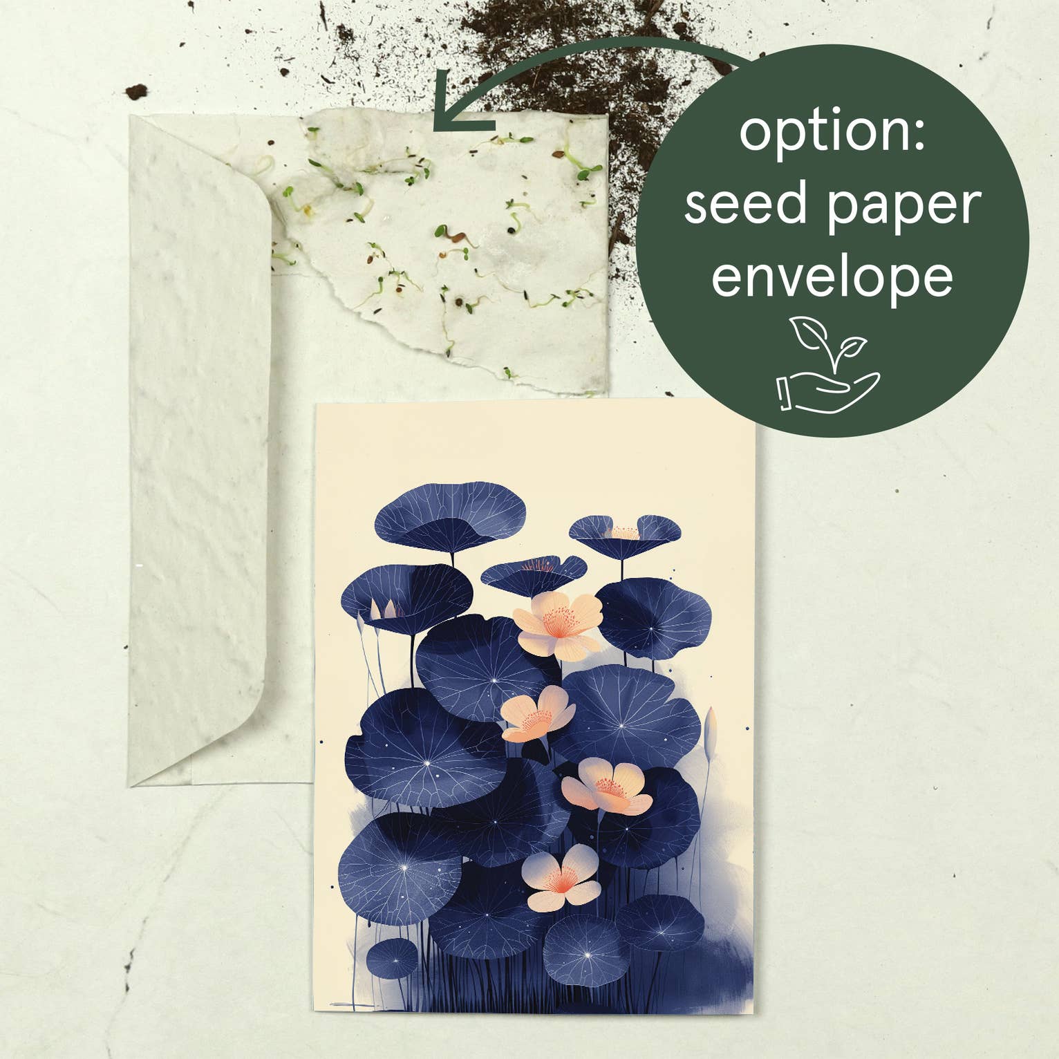 Botanopia - gifts , decor and cards for plant lovers - Vente Carte de vœux classique - Capucines | Carte de vœux quotidienne | Fleur du mois de naissance8