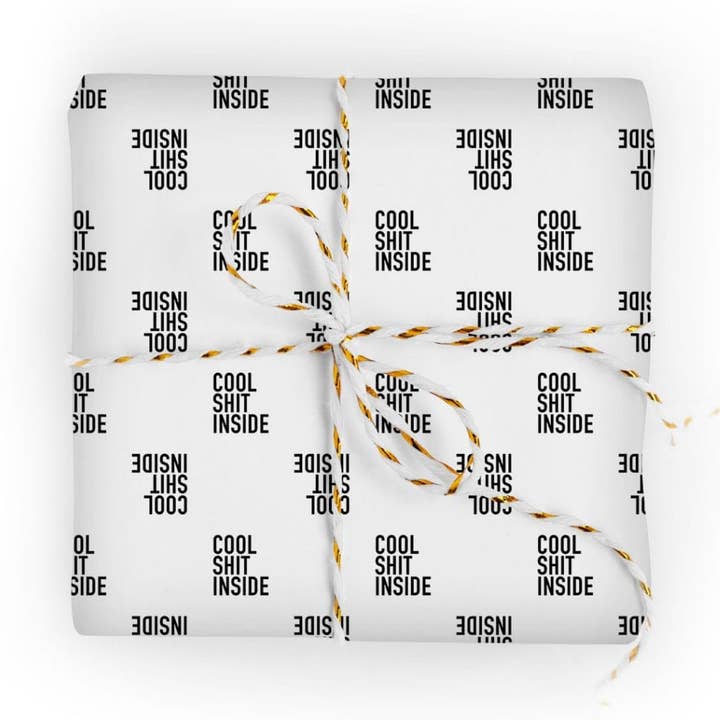 Coole Shit Inside Geschenkpapier- für den Großhandel von Golden Gems