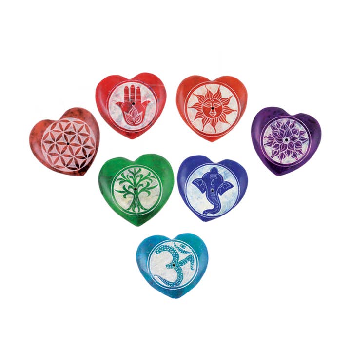 Designs by Deekay Inc. - Wholesale Incense Holder - Mini Soapstone Incense Burners Set (7)