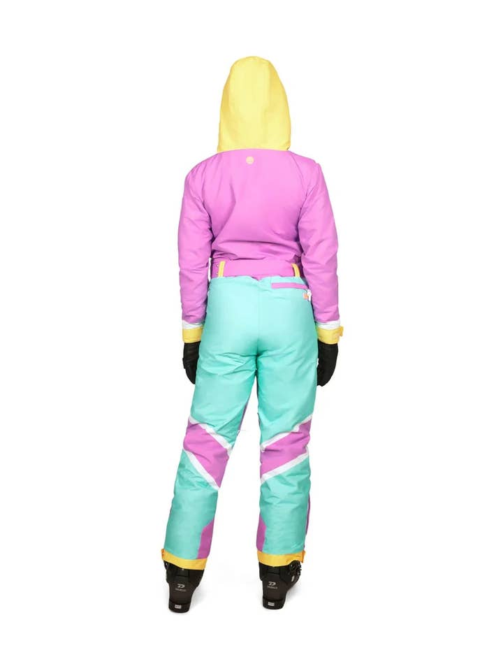 Tipsy Elves – wholesale Skidkläder – Dam – Sudden Jolt Snow Suit för kvinnor - Pastell Colorblock skiddräkt