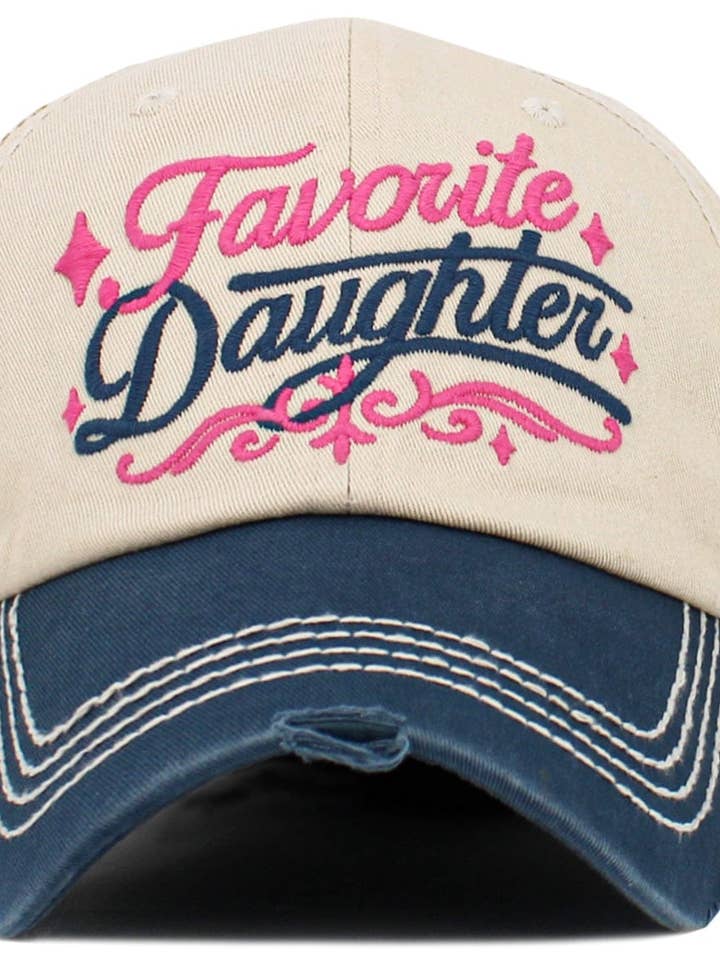 KBV1641 Favorite Daughter Vintage Baseball Cap for wholesale by MiMi Wholesale