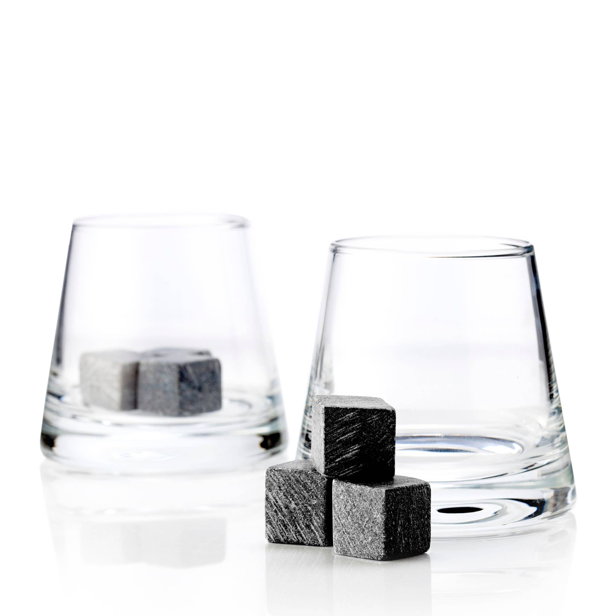 Viski - Wholesale Cocktail/Liquor Glass - Glacier Rocks® Soapstone Cubes and Tumblers Set of 82