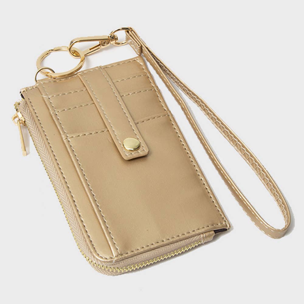 Sensibling Corp. - Wholesale Wristlet - Faux Leather Basket Weave Flat Card Holder Wallet Wristlet7