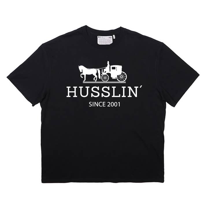 Firestarter 2.0 „Husslin“ T-Shirt (Schwarz) für den Großhandel von Urbancoolab
