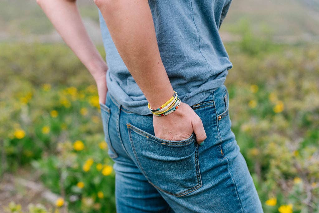Libbies Bracelets - Wholesale Beaded Bracelet - Always Shiny Cream and Bronze Beaded Bracelet4