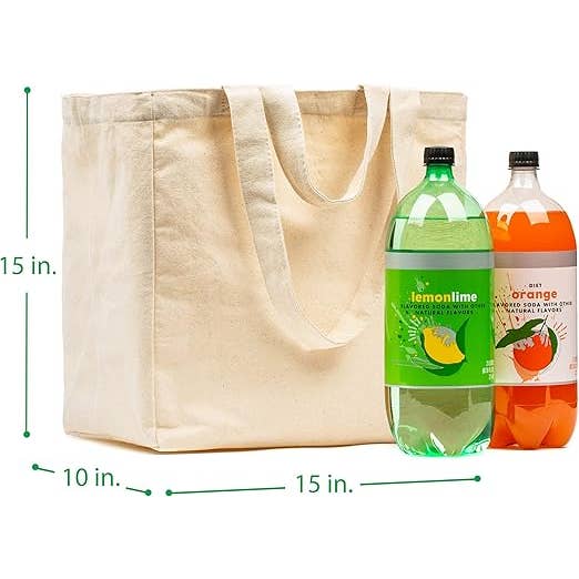 Alo Organic International - Wholesale Grocery/Shopping Bag - Customizable Canvas Shopping Unisex Tote Bag with Sleeves1