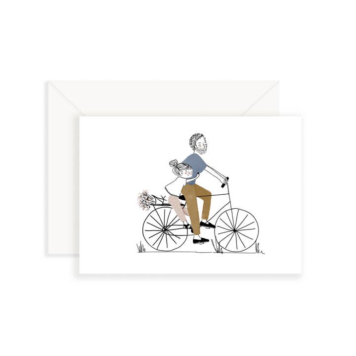 Carte Bike Ride Dad Girl pour la vente par MY LOVELY THING