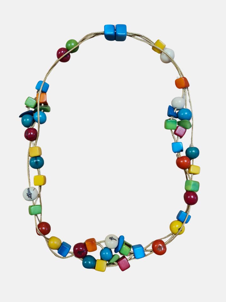 Collar Bruna Magnetic Tagua para venta al por mayor de Pretty Pink Eco-Jewellery