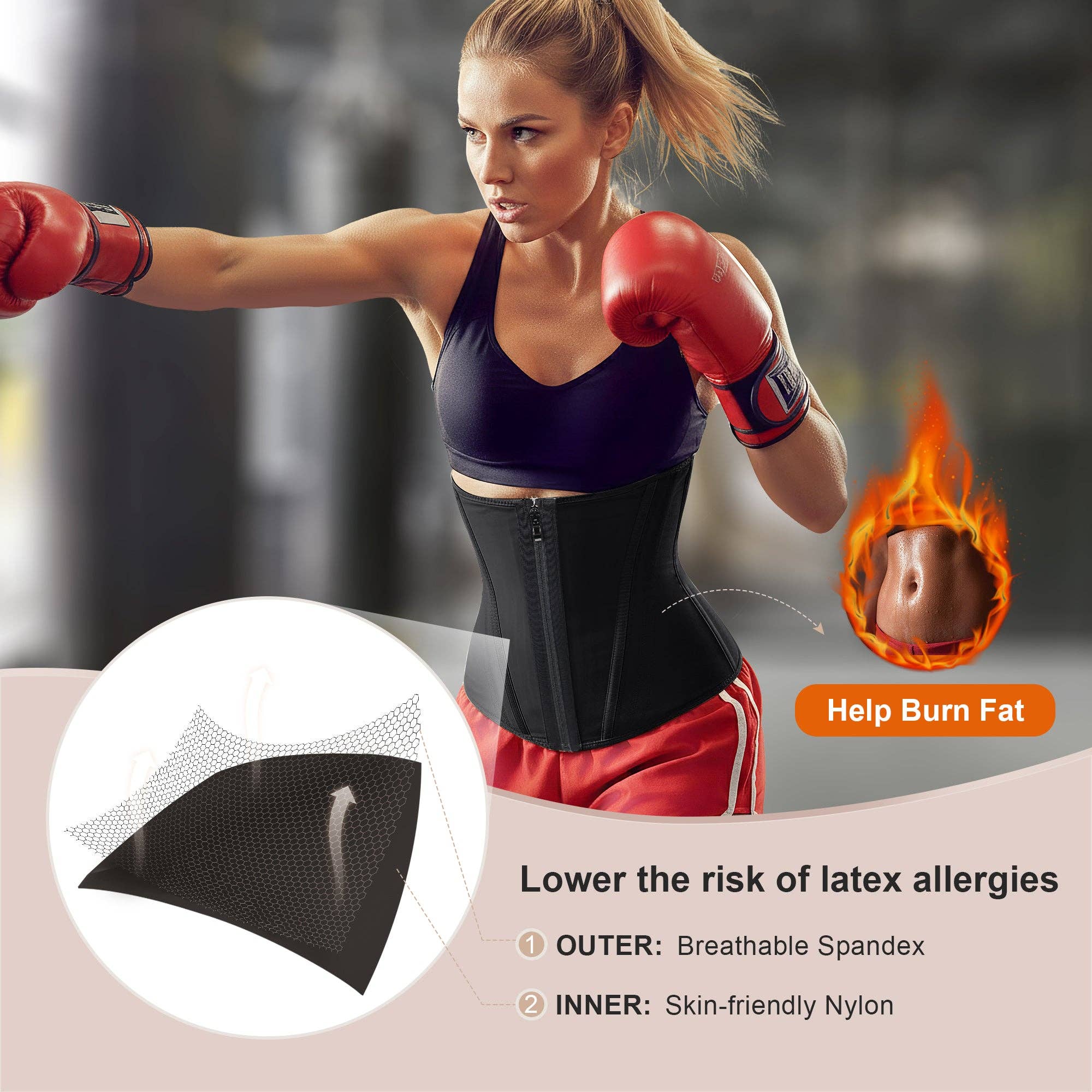 SHAPERX - Wholesale Corset - Women's - SHAPERX 15 Steel Bones Waist Trainer for Workout & Hourglass Shaping4